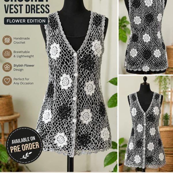 Sleeveless Long Cardigan